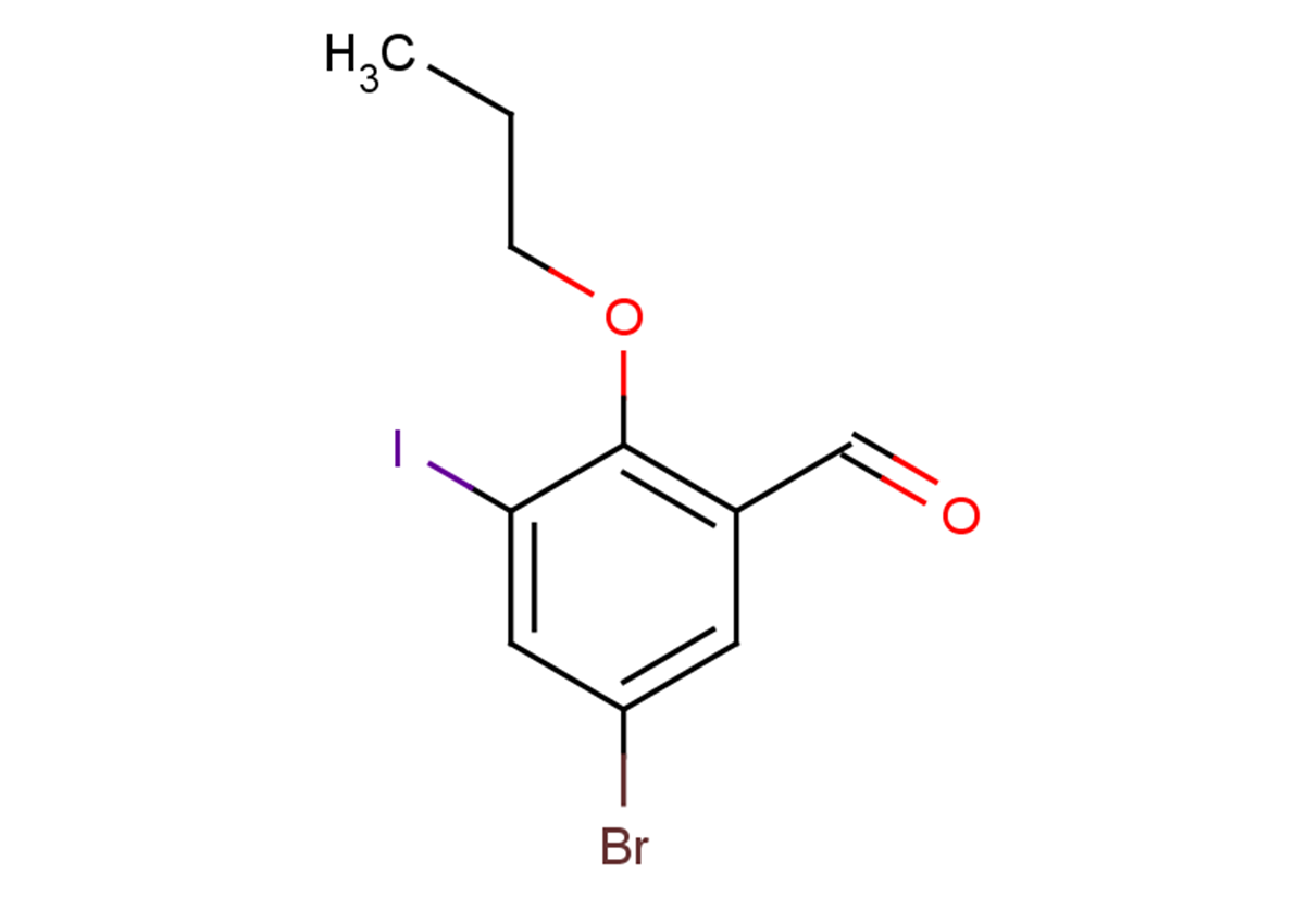 5-bromo-3-iodo-2-propoxybenzaldehyde