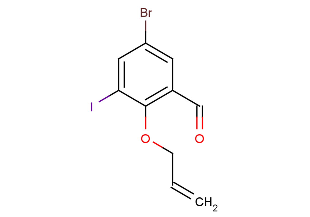 5-bromo-3-iodo-2-(prop-2-en-1-yloxy)benzaldehyde