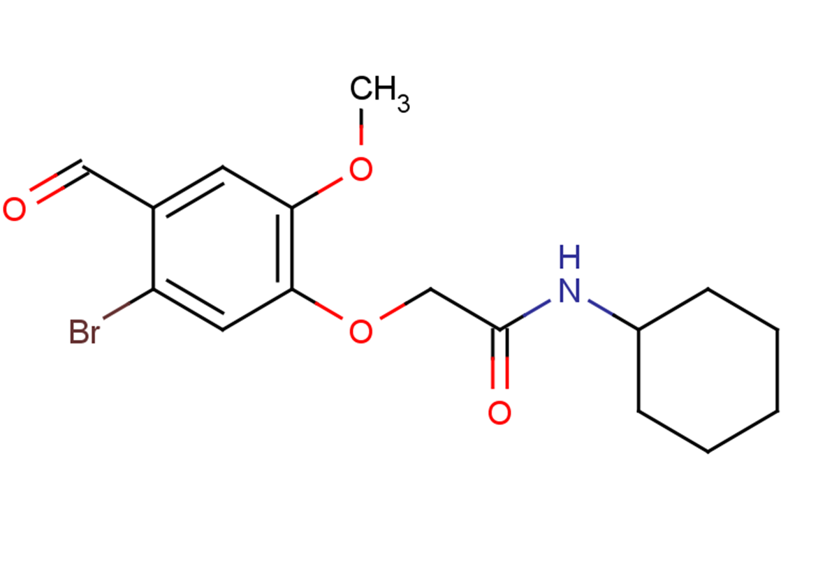 2-(5-bromo-4-formyl-2-methoxyphenoxy)-N-cyclohexylacetamide