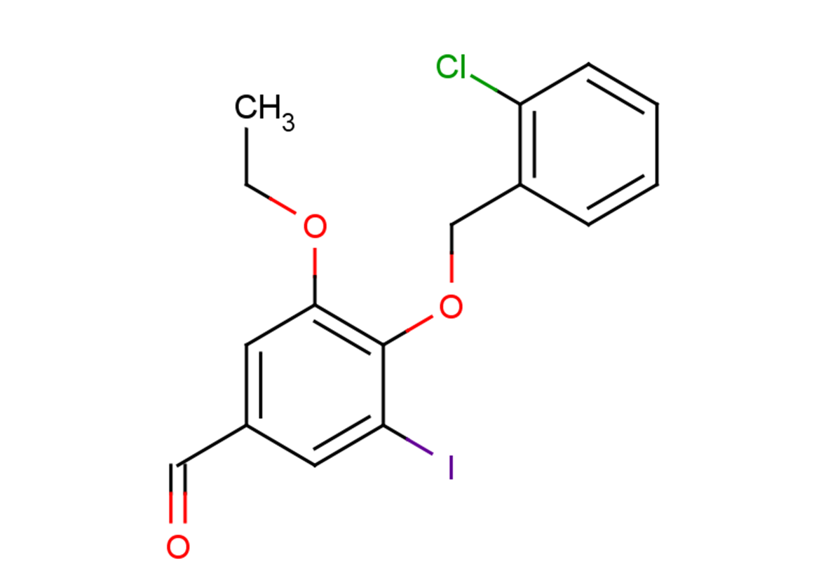 4-[(2-chlorophenyl)methoxy]-3-ethoxy-5-iodobenzaldehyde