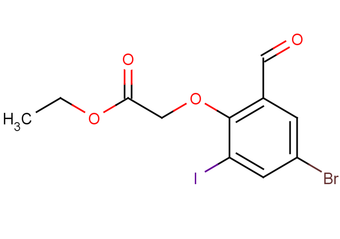 ethyl 2-(4-bromo-2-formyl-6-iodophenoxy)acetate