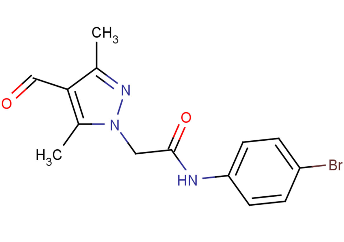N-(4-bromophenyl)-2-(4-formyl-3,5-dimethyl-1H-pyrazol-1-yl)acetamide