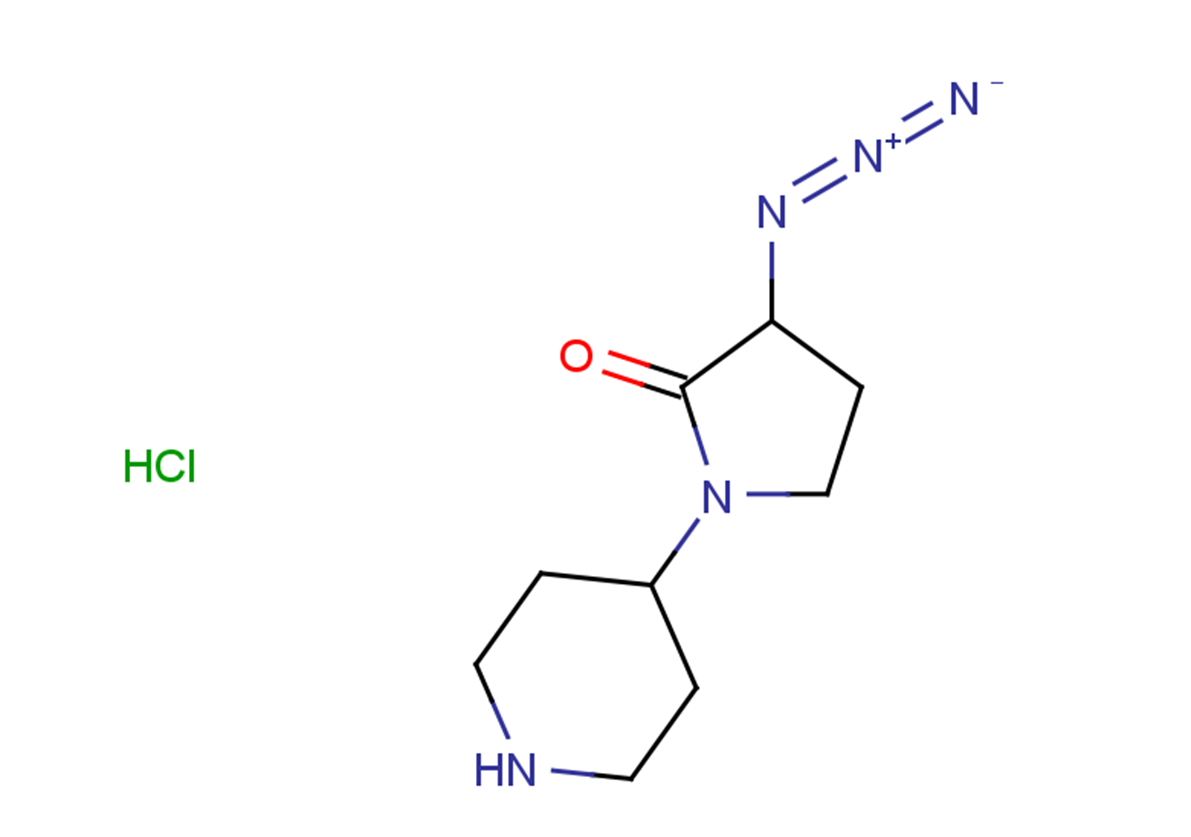 3-azido-1-(piperidin-4-yl)pyrrolidin-2-one hydrochloride