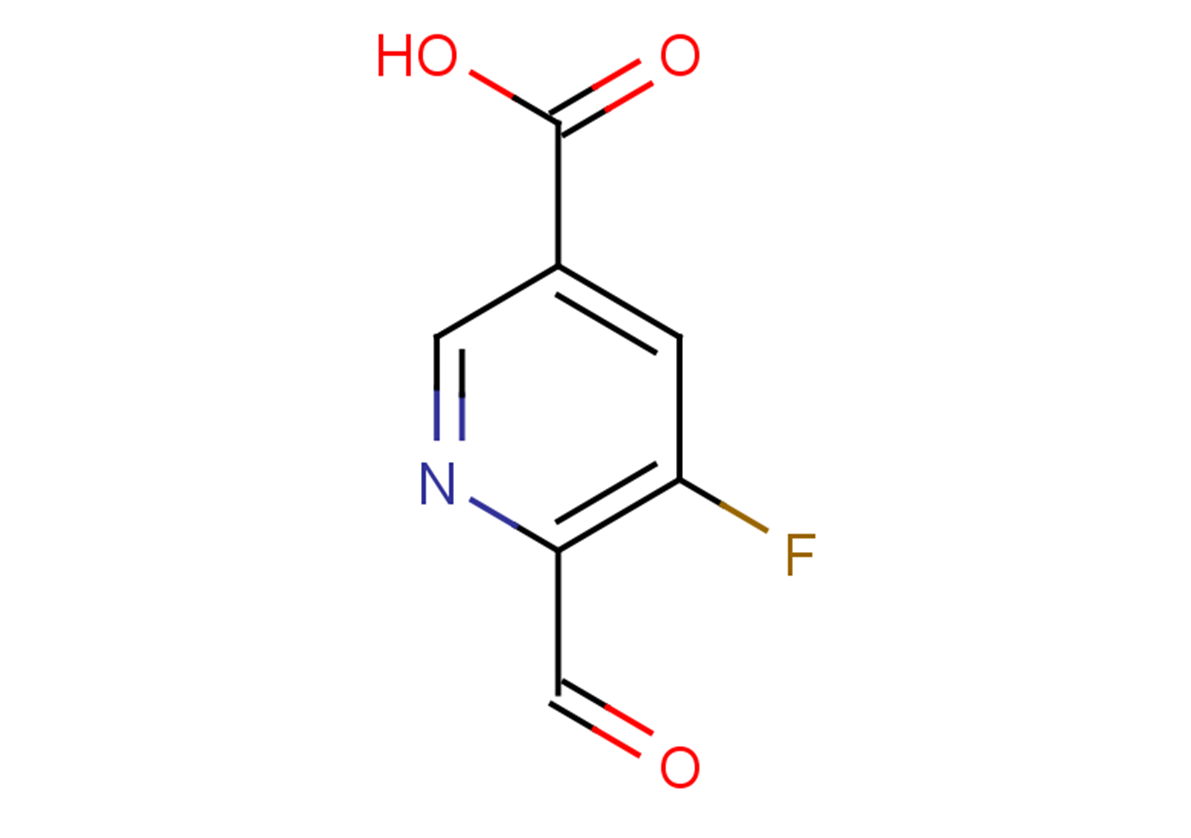 5-fluoro-6-formylpyridine-3-carboxylic acid