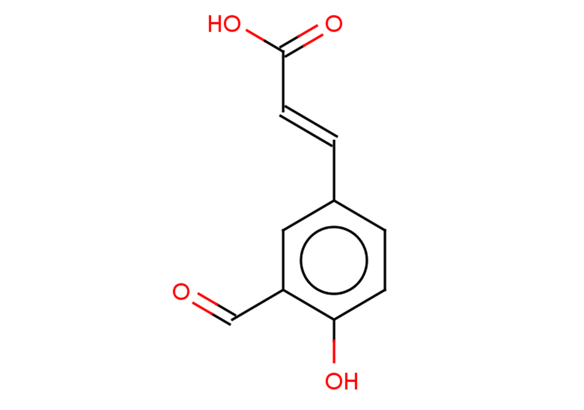 (2E)-3-(3-formyl-4-hydroxyphenyl)prop-2-enoic acid