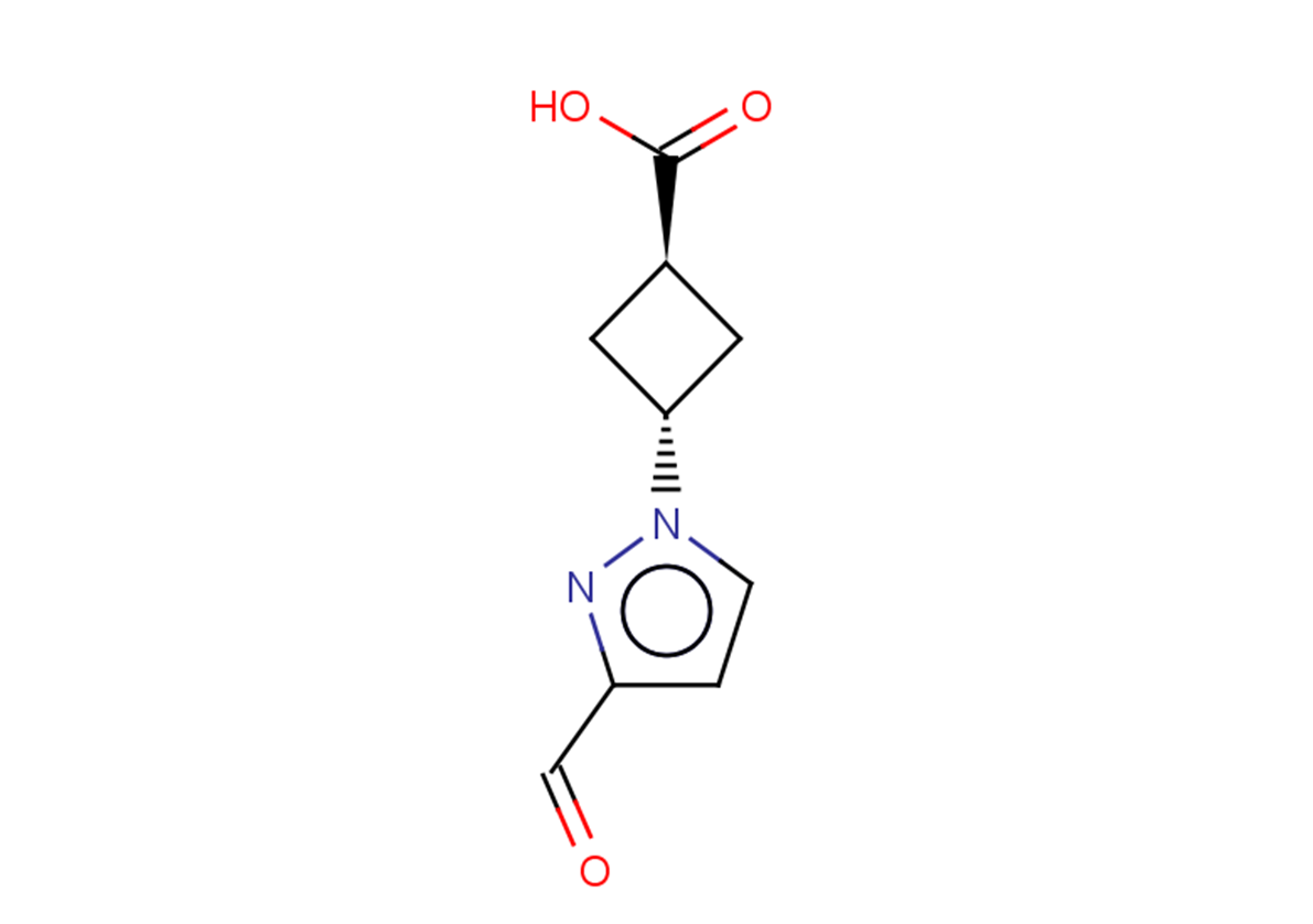 3-(3-formyl-1H-pyrazol-1-yl)cyclobutane-1-carboxylic acid
