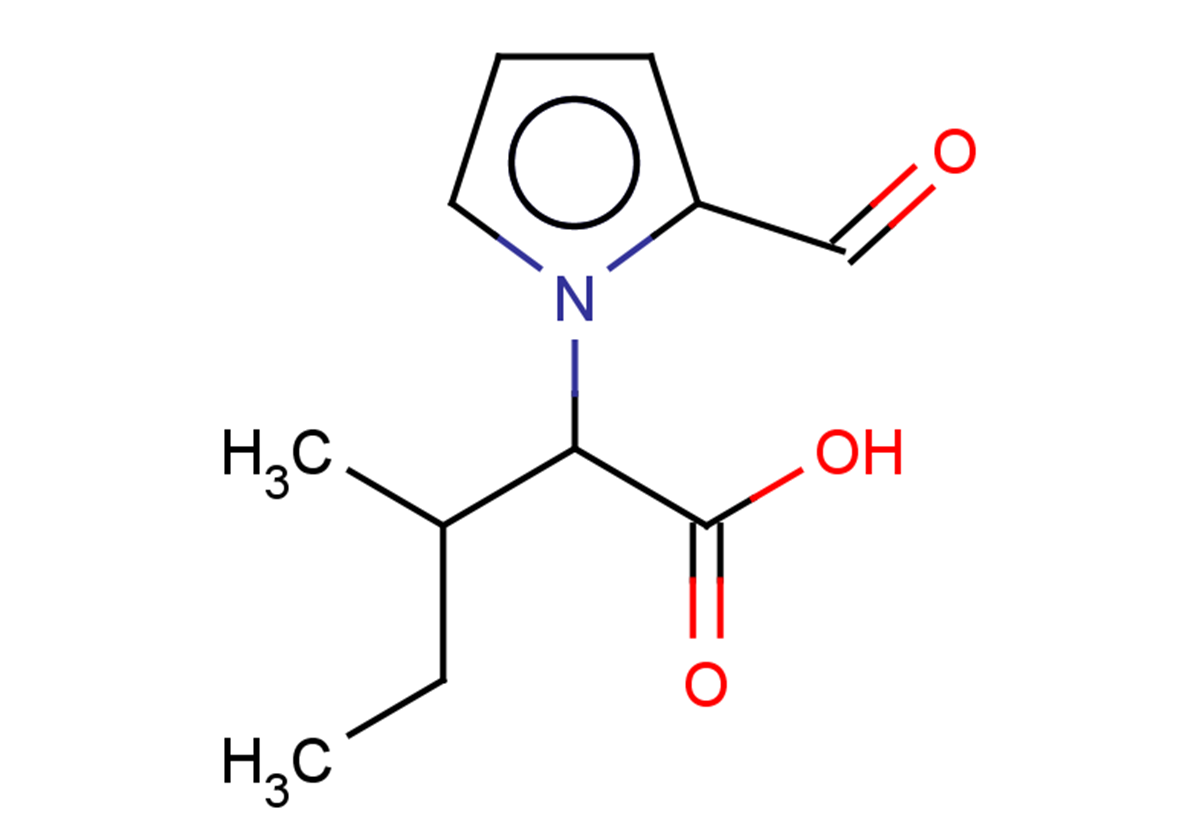 2-(2-formyl-1H-pyrrol-1-yl)-3-methylpentanoic acid