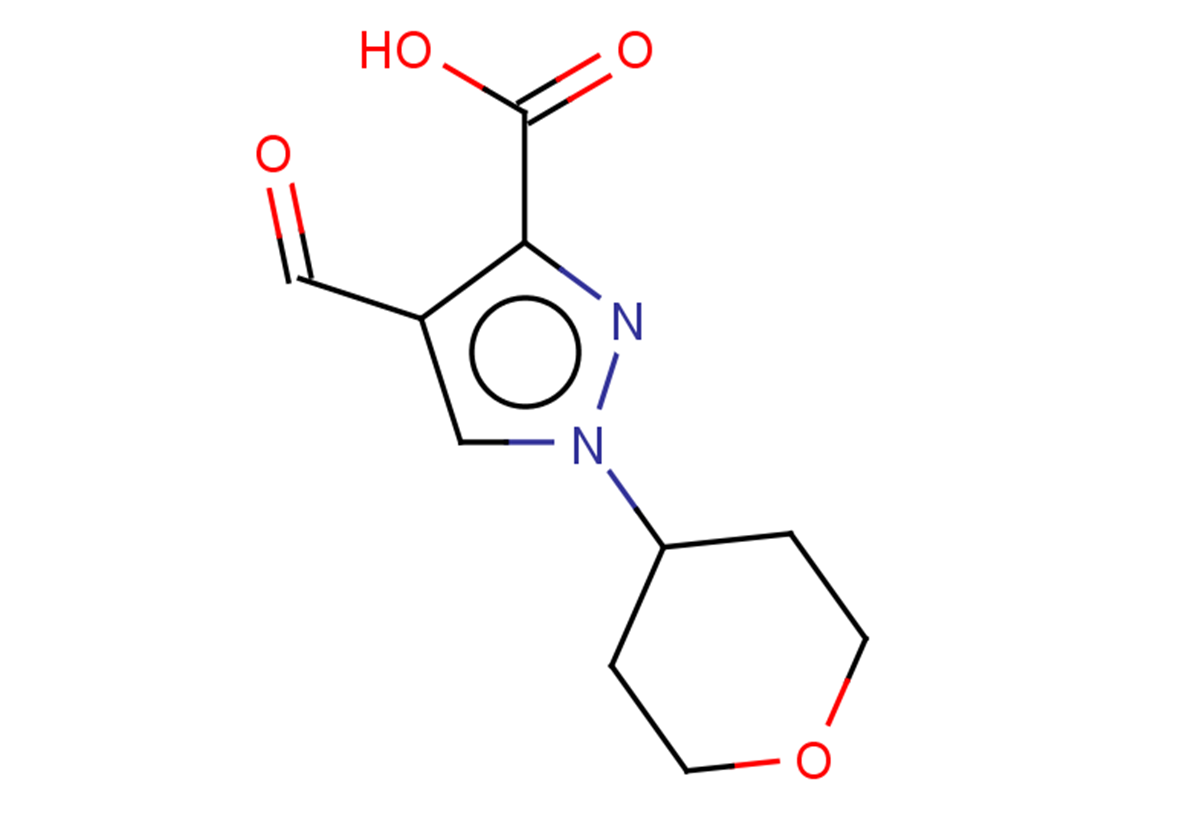 4-formyl-1-(oxan-4-yl)-1H-pyrazole-3-carboxylic acid