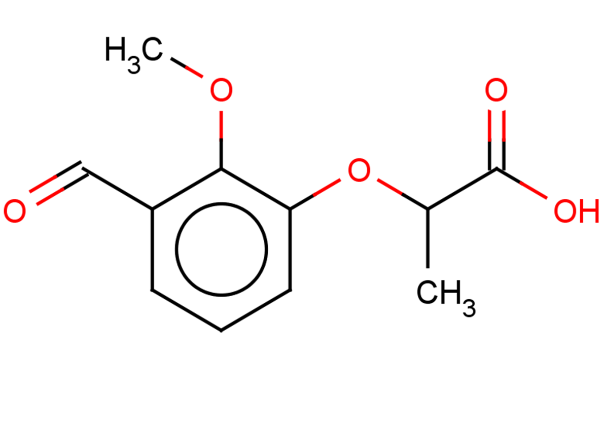 2-(3-formyl-2-methoxyphenoxy)propanoic acid
