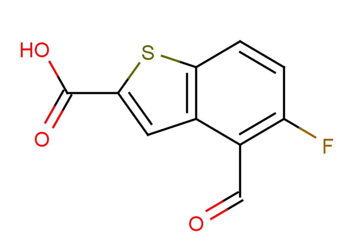 5-fluoro-4-formyl-1-benzothiophene-2-carboxylic acid