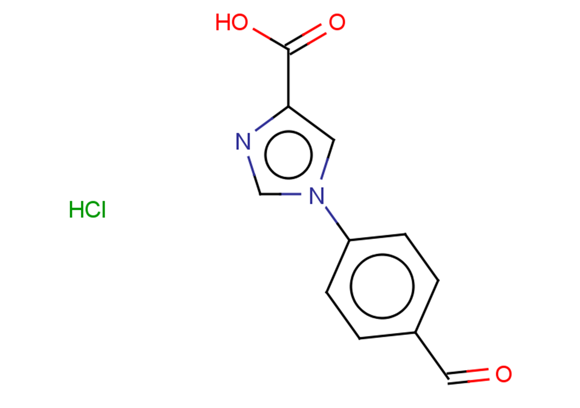 1-(4-formylphenyl)-1H-imidazole-4-carboxylic acid hydrochloride