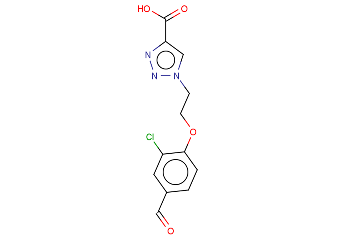 1-[2-(2-chloro-4-formylphenoxy)ethyl]-1H-1,2,3-triazole-4-carboxylic acid