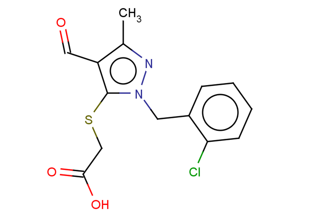 2-({1-[(2-chlorophenyl)methyl]-4-formyl-3-methyl-1H-pyrazol-5-yl}sulfanyl)acetic acid