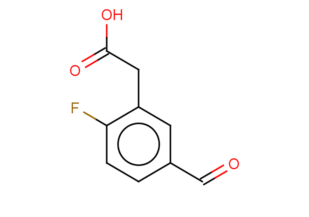 2-(2-fluoro-5-formylphenyl)acetic acid
