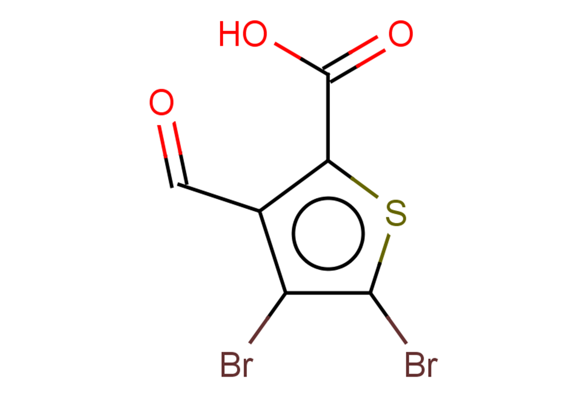 4,5-dibromo-3-formylthiophene-2-carboxylic acid