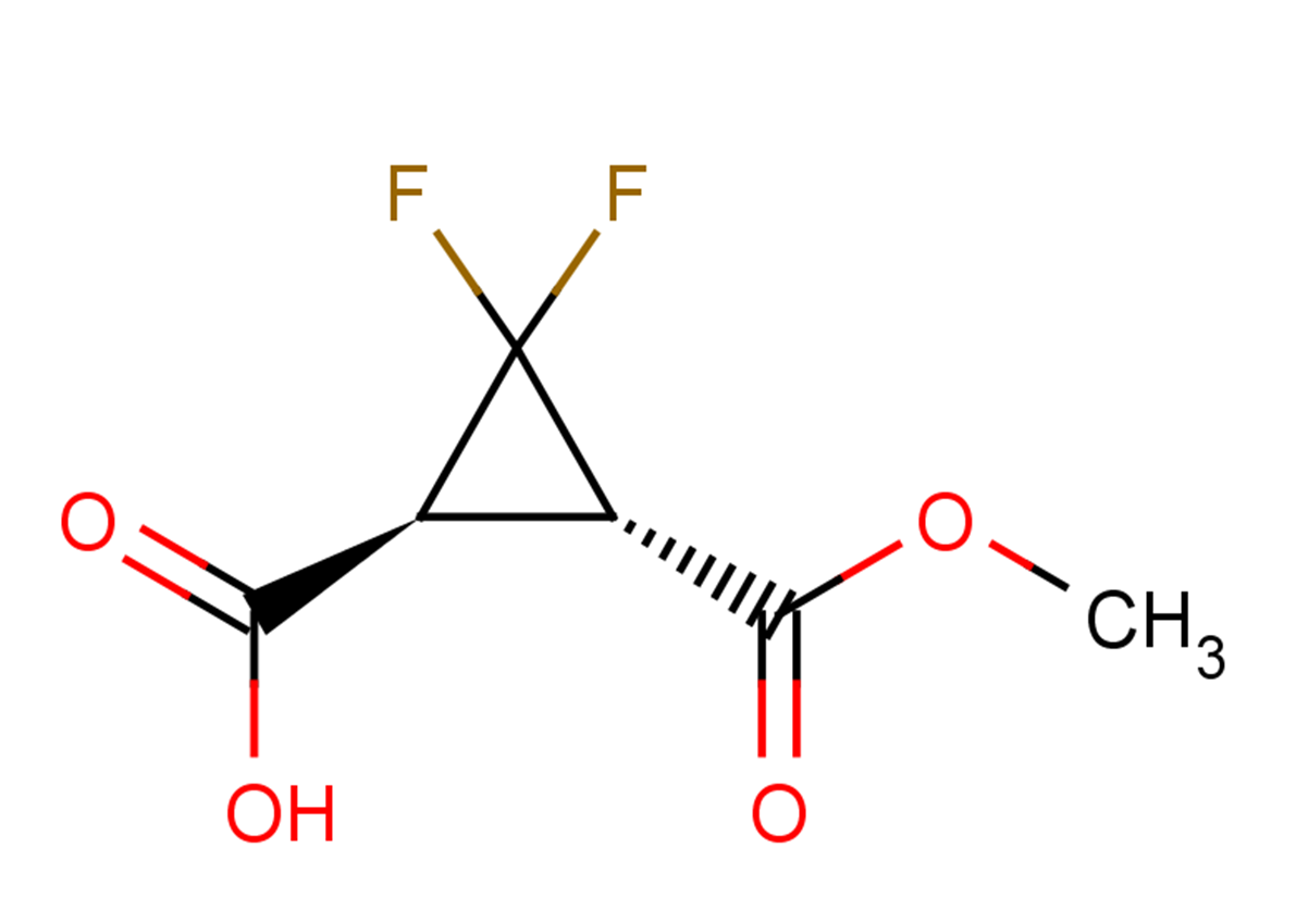 (1S,3S)-2,2-difluoro-3-(methoxycarbonyl)cyclopropane-1-carboxylic acid