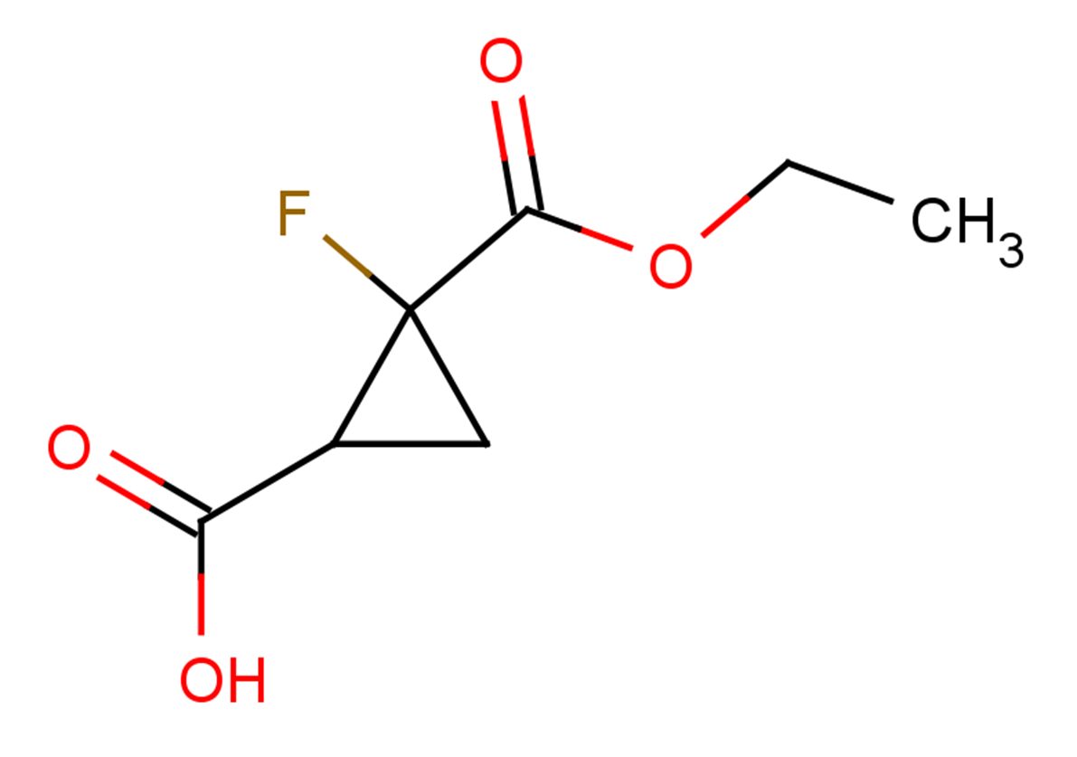 2-(ethoxycarbonyl)-2-fluorocyclopropane-1-carboxylic acid
