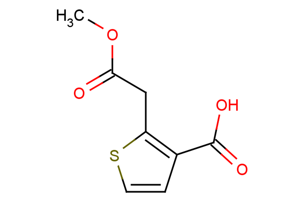 2-(2-methoxy-2-oxoethyl)thiophene-3-carboxylic acid