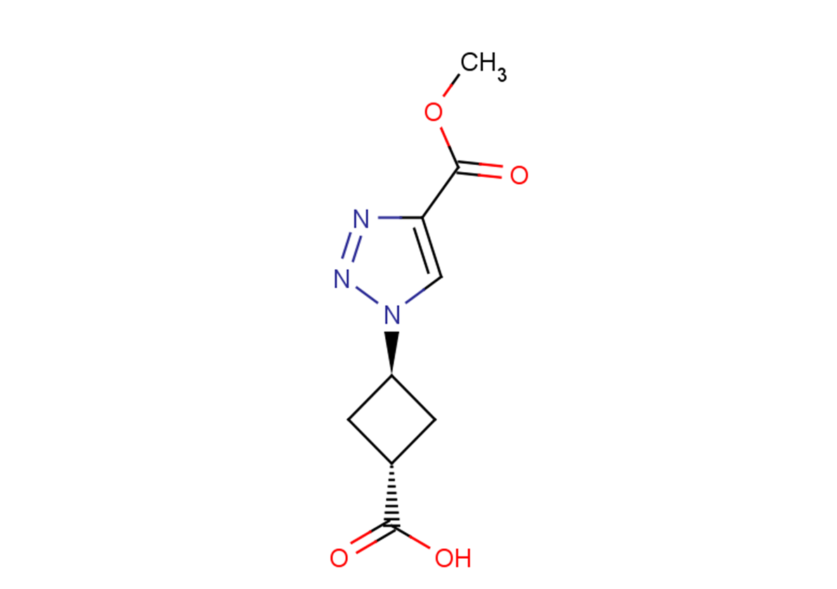 3-[4-(methoxycarbonyl)-1H-1,2,3-triazol-1-yl]cyclobutane-1-carboxylic acid