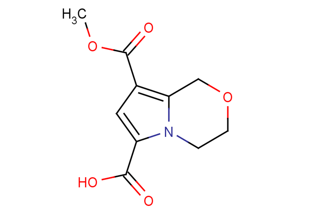 8-(methoxycarbonyl)-1H,3H,4H-pyrrolo[2,1-c][1,4]oxazine-6-carboxylic acid
