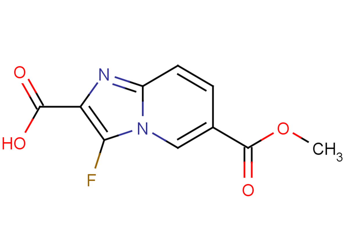 3-fluoro-6-(methoxycarbonyl)imidazo[1,2-a]pyridine-2-carboxylic acid