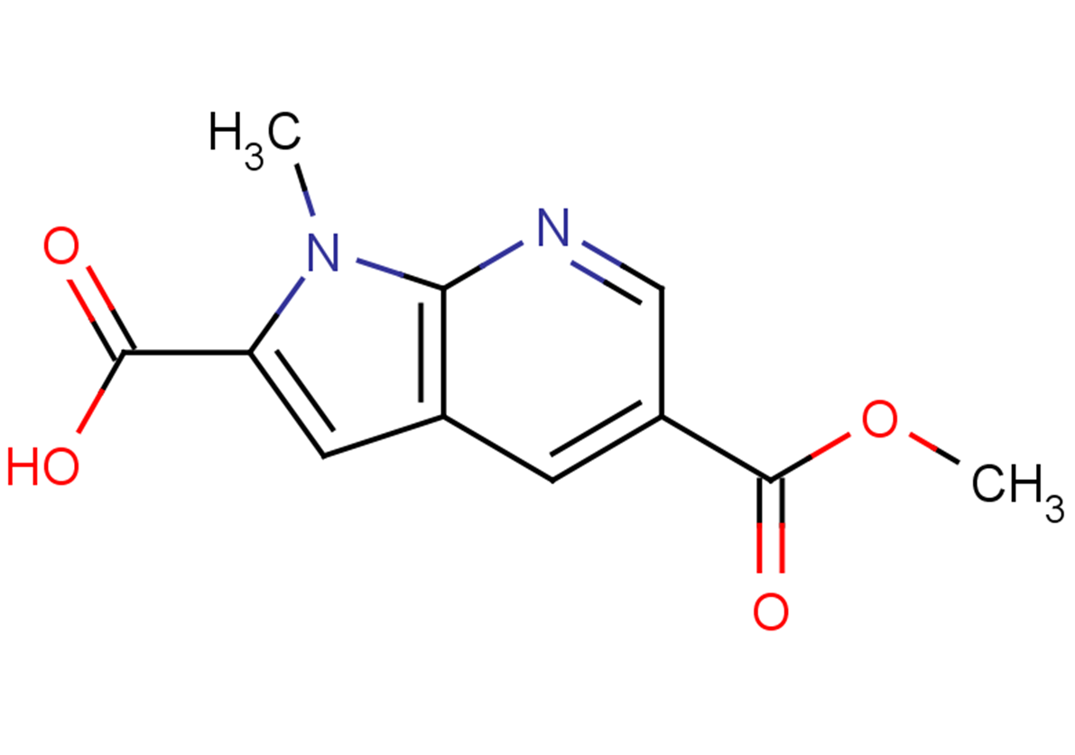 5-(methoxycarbonyl)-1-methyl-1H-pyrrolo[2,3-b]pyridine-2-carboxylic acid
