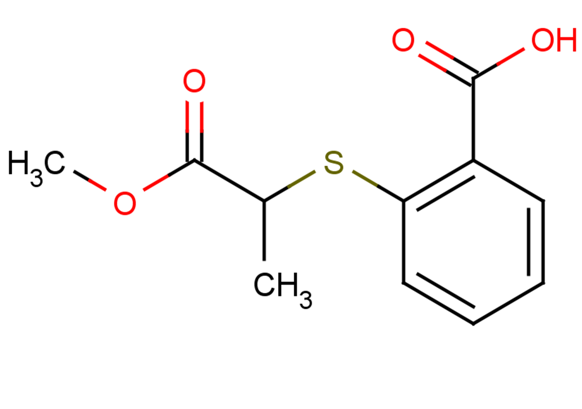 2-[(1-methoxy-1-oxopropan-2-yl)sulfanyl]benzoic acid