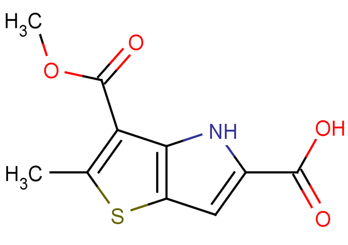 3-(methoxycarbonyl)-2-methyl-4H-thieno[3,2-b]pyrrole-5-carboxylic acid