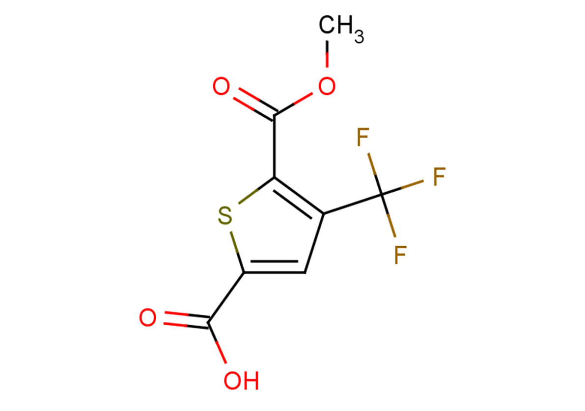 5-(methoxycarbonyl)-4-(trifluoromethyl)thiophene-2-carboxylic acid
