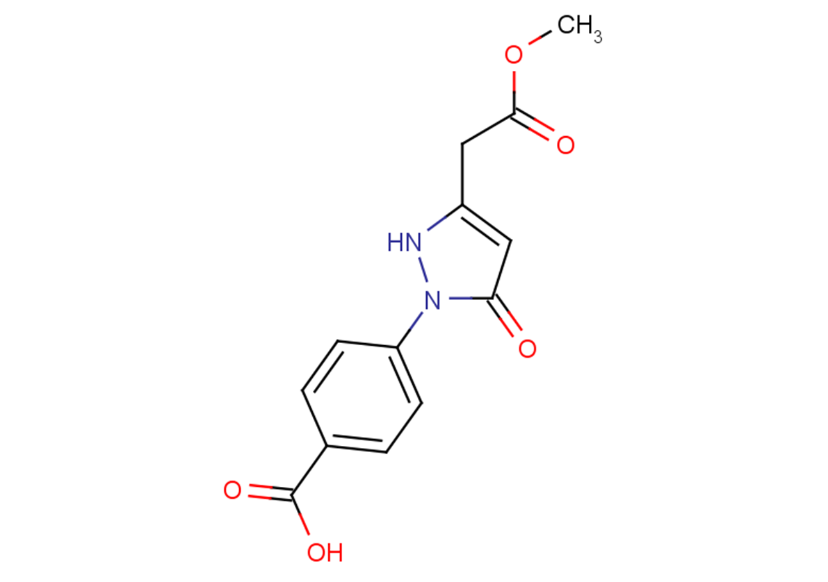 4-[3-(2-methoxy-2-oxoethyl)-5-oxo-2,5-dihydro-1H-pyrazol-1-yl]benzoic acid