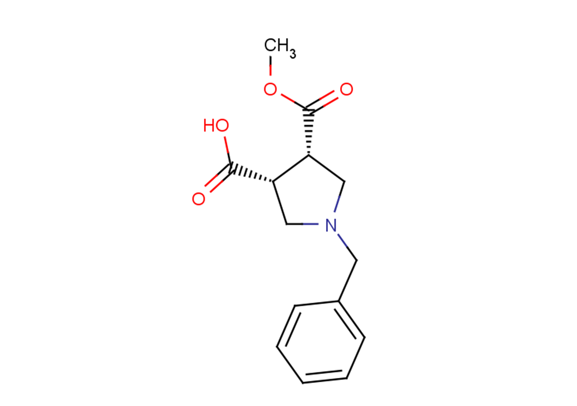 (3R,4S)-1-benzyl-4-(methoxycarbonyl)pyrrolidine-3-carboxylic acid
