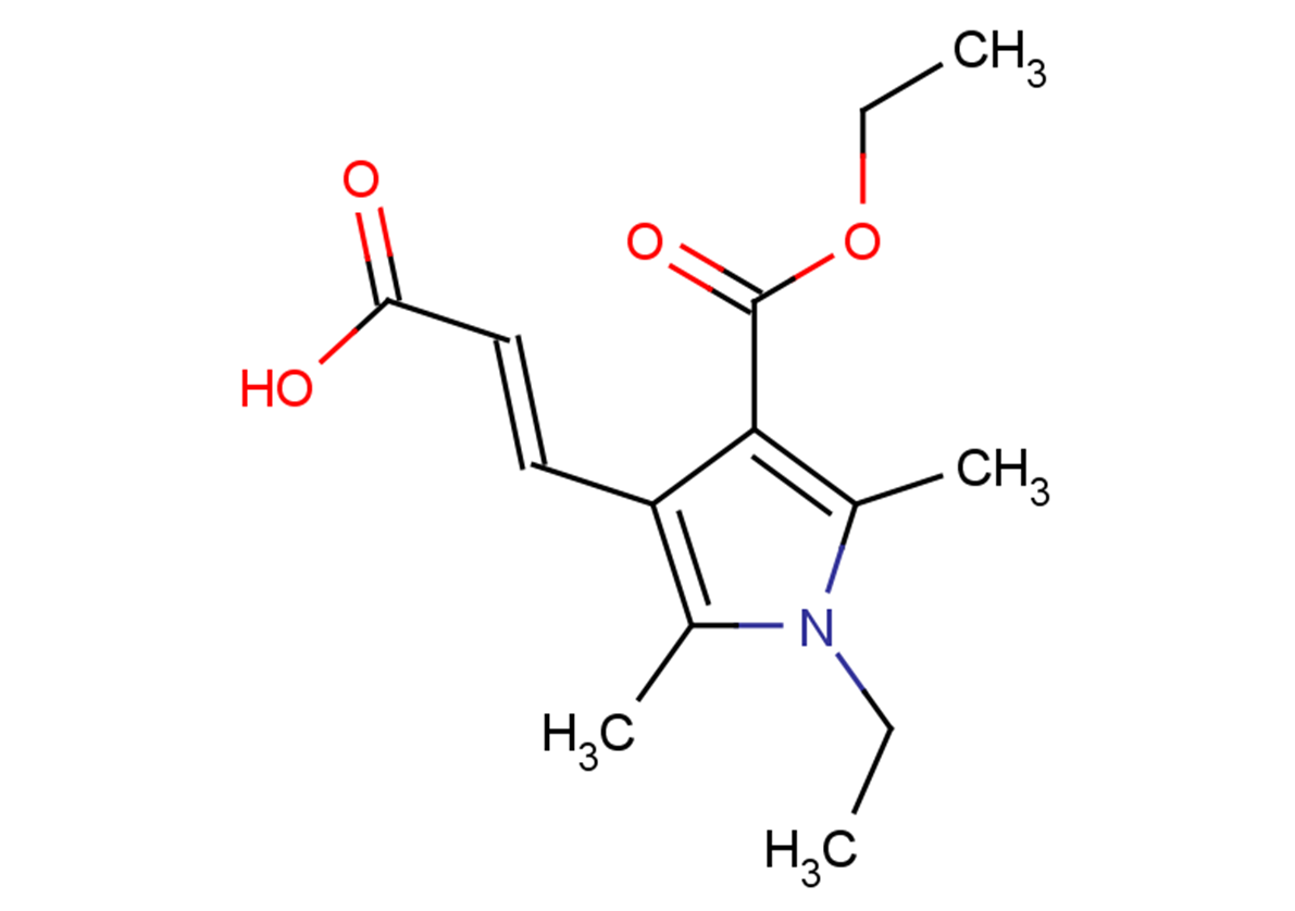 (2E)-3-[4-(ethoxycarbonyl)-1-ethyl-2,5-dimethyl-1H-pyrrol-3-yl]prop-2-enoic acid