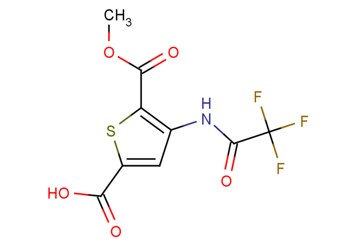 5-(methoxycarbonyl)-4-(2,2,2-trifluoroacetamido)thiophene-2-carboxylic acid