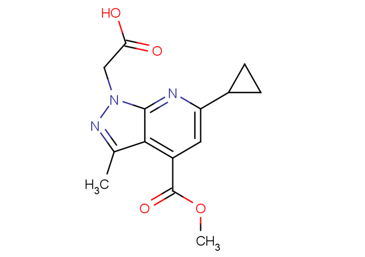 2-[6-cyclopropyl-4-(methoxycarbonyl)-3-methyl-1H-pyrazolo[3,4-b]pyridin-1-yl]acetic acid