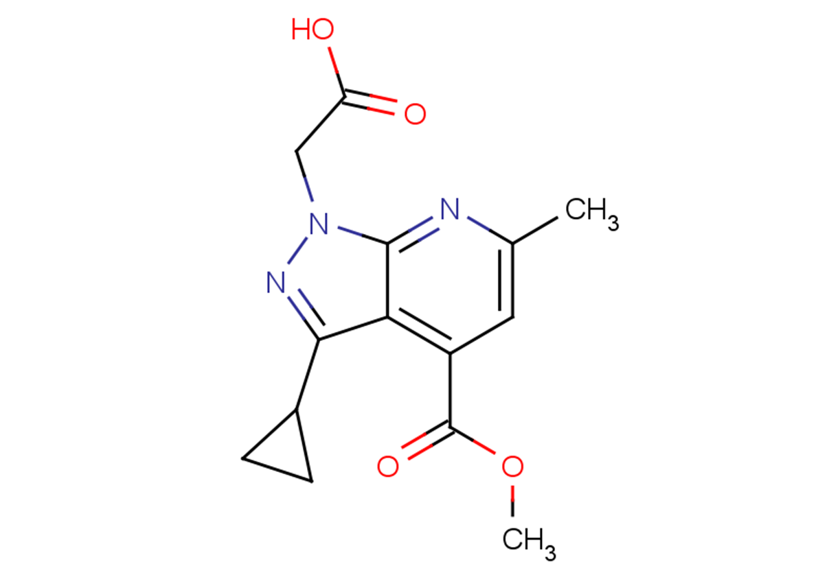 2-[3-cyclopropyl-4-(methoxycarbonyl)-6-methyl-1H-pyrazolo[3,4-b]pyridin-1-yl]acetic acid