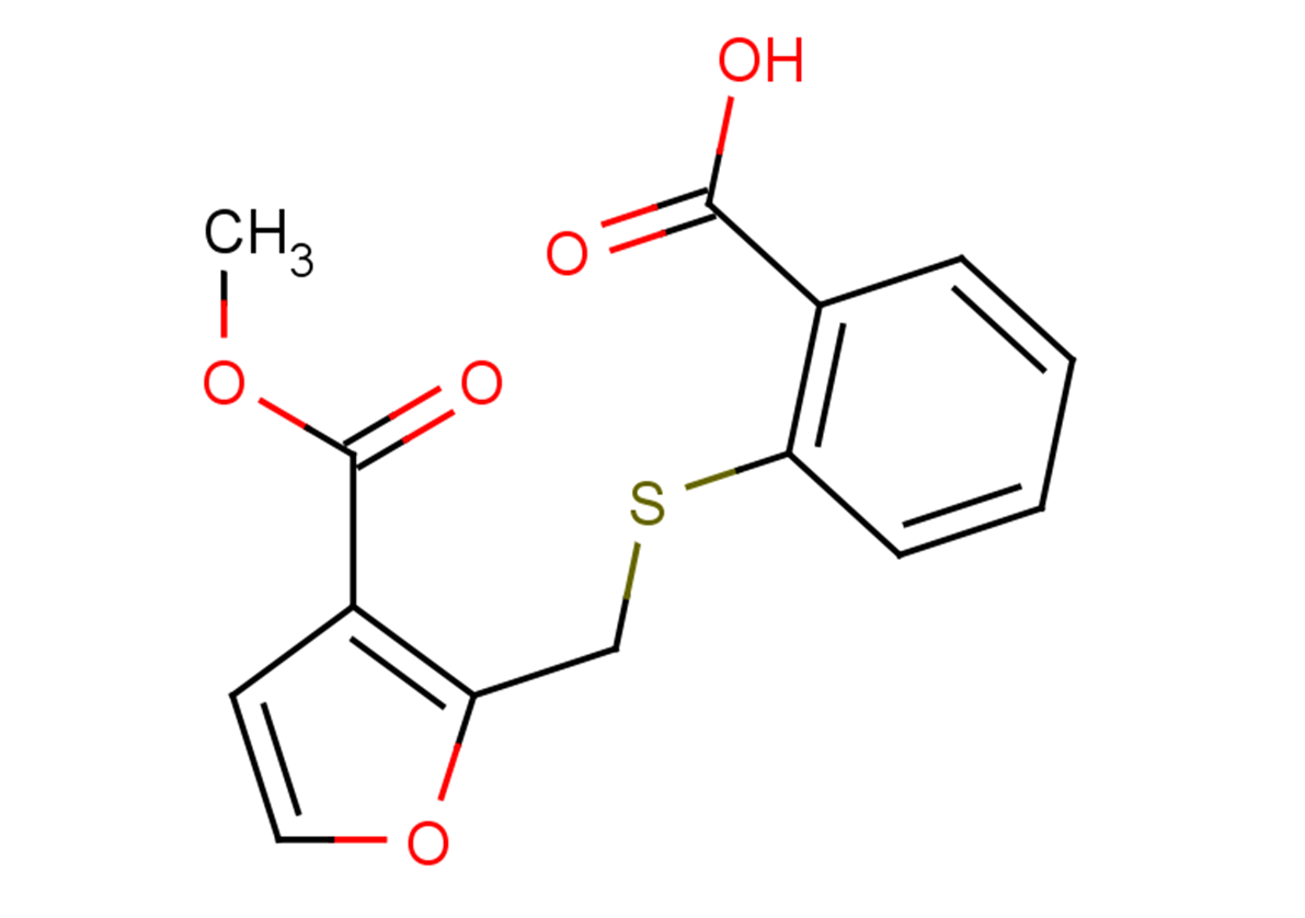 2-({[3-(methoxycarbonyl)furan-2-yl]methyl}sulfanyl)benzoic acid