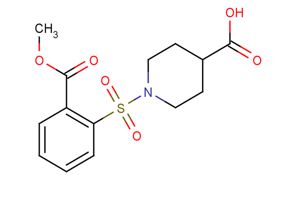 1-{[2-(methoxycarbonyl)benzene]sulfonyl}piperidine-4-carboxylic acid