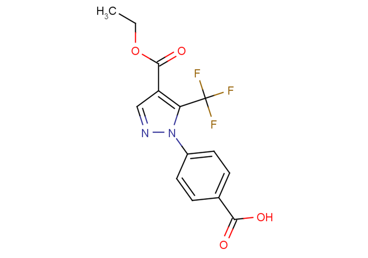 4-[4-(ethoxycarbonyl)-5-(trifluoromethyl)-1H-pyrazol-1-yl]benzoic acid