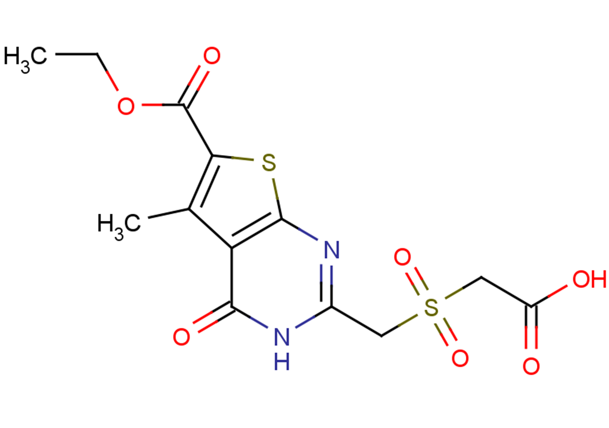 2-({[6-(ethoxycarbonyl)-5-methyl-4-oxo-3H,4H-thieno[2,3-d]pyrimidin-2-yl]methane}sulfonyl)acetic acid