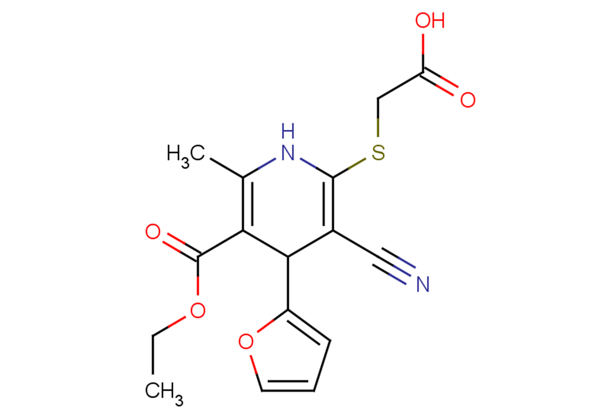 2-{[3-cyano-5-(ethoxycarbonyl)-4-(furan-2-yl)-6-methyl-1,4-dihydropyridin-2-yl]sulfanyl}acetic acid