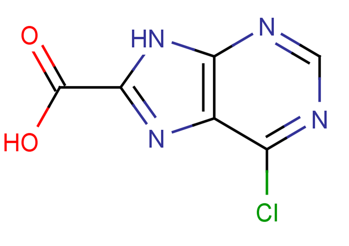 6-chloro-9H-purine-8-carboxylic acid