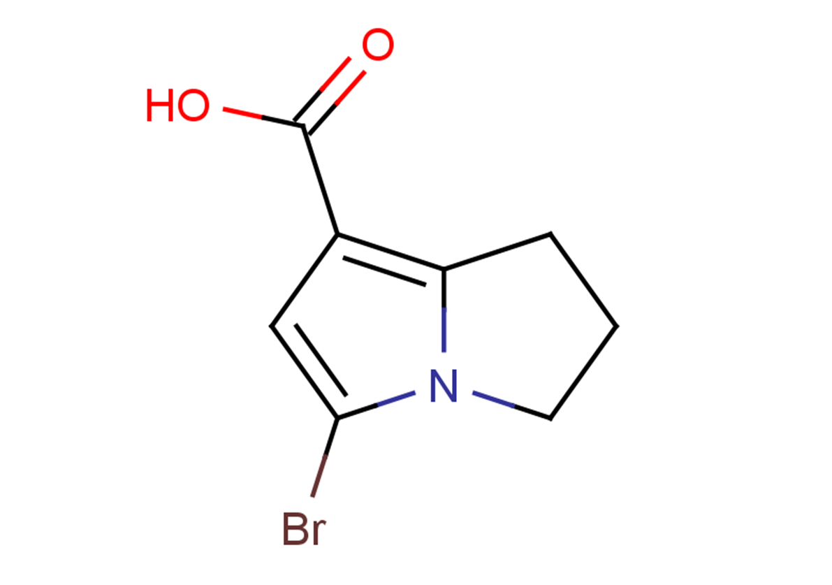5-bromo-2,3-dihydro-1H-pyrrolizine-7-carboxylic acid