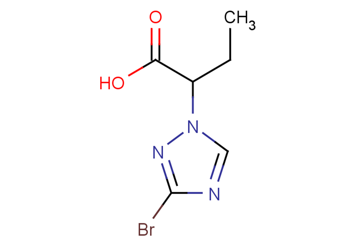 2-(3-bromo-1H-1,2,4-triazol-1-yl)butanoic acid