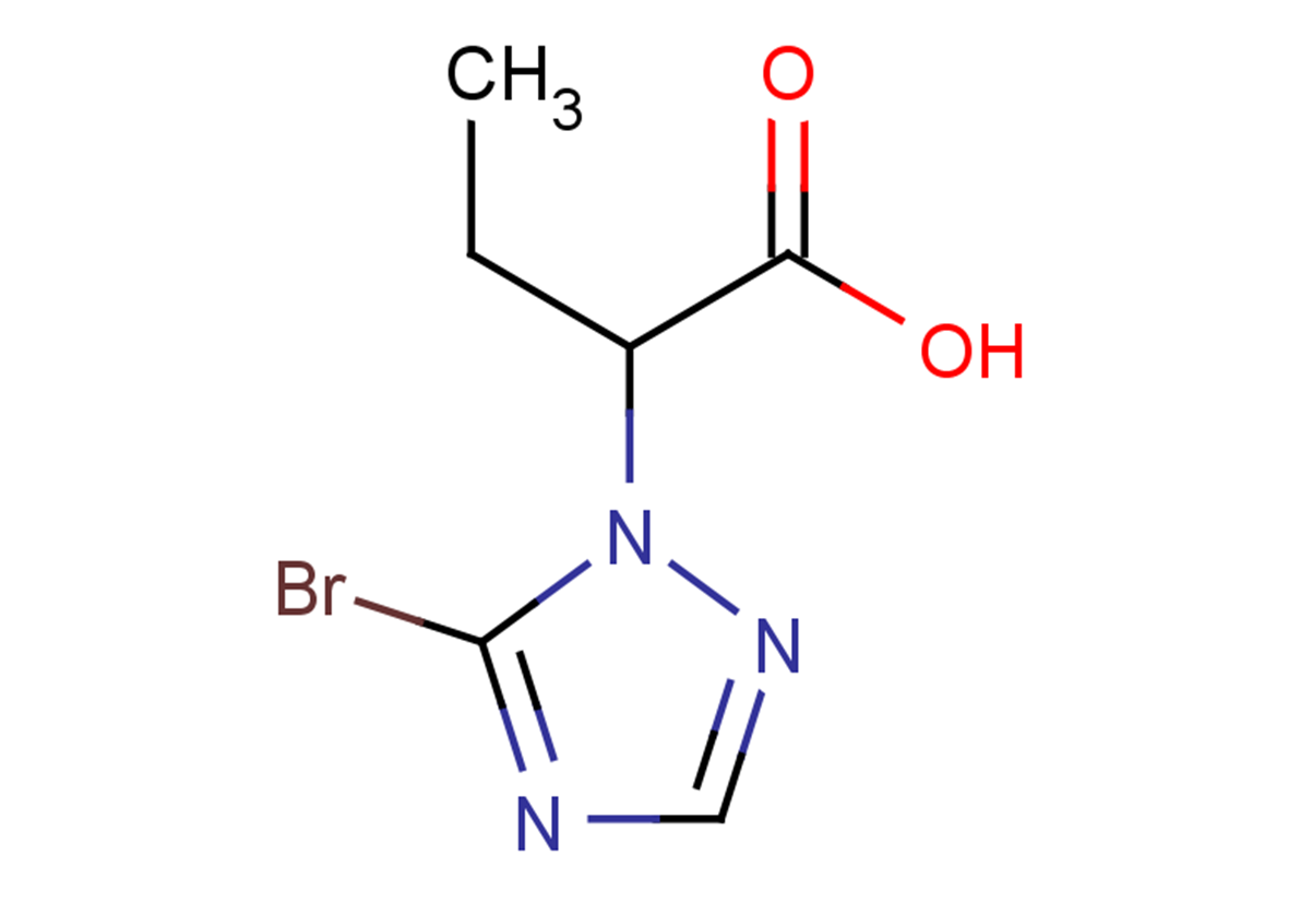 2-(5-bromo-1H-1,2,4-triazol-1-yl)butanoic acid