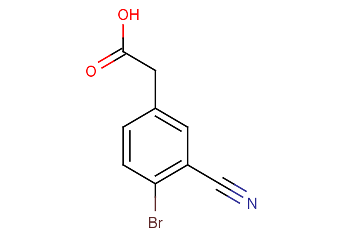2-(4-bromo-3-cyanophenyl)acetic acid
