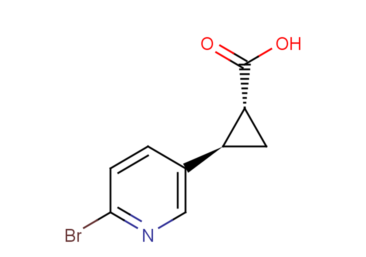 (1R,2R)-2-(6-bromopyridin-3-yl)cyclopropane-1-carboxylic acid