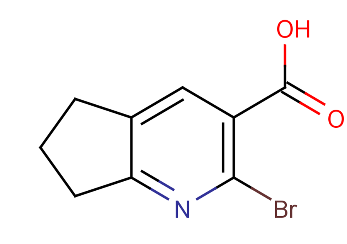 2-bromo-5H,6H,7H-cyclopenta[b]pyridine-3-carboxylic acid