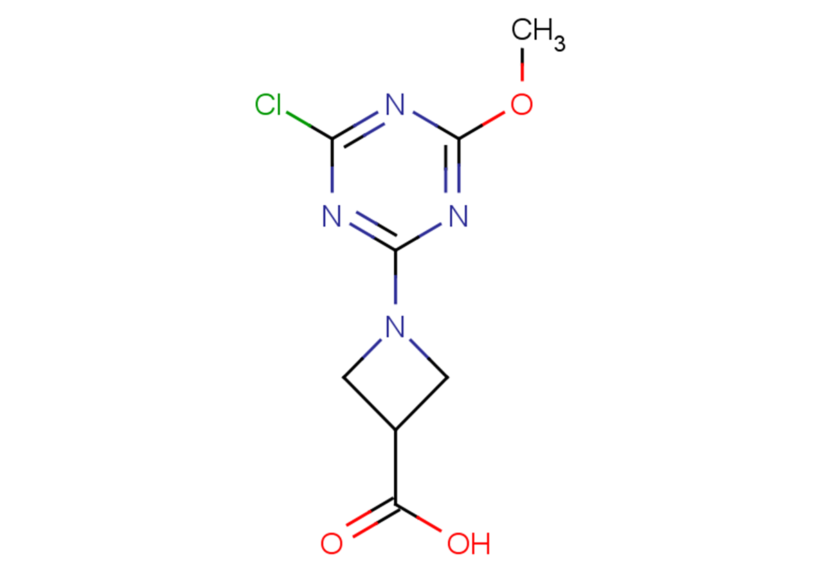 1-(4-chloro-6-methoxy-1,3,5-triazin-2-yl)azetidine-3-carboxylic acid