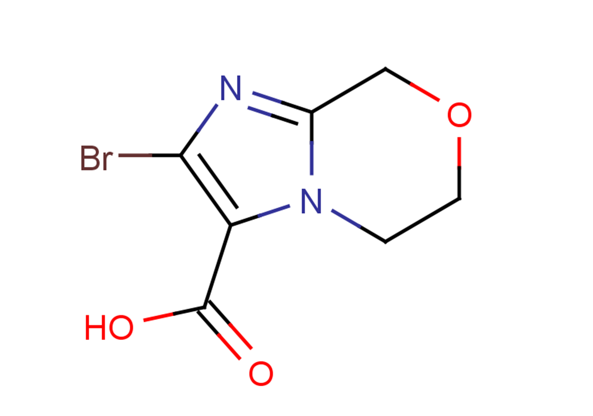 2-bromo-5H,6H,8H-imidazo[2,1-c][1,4]oxazine-3-carboxylic acid