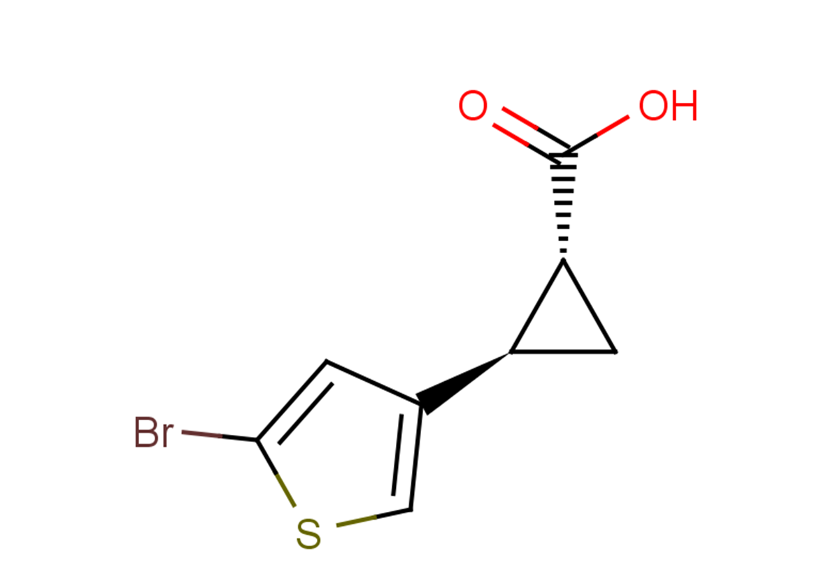 (1R,2R)-2-(5-bromothiophen-3-yl)cyclopropane-1-carboxylic acid